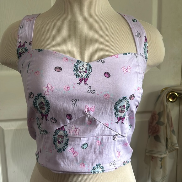 3 for 30 Rare Discontinued Aristocats Marie Retro crop top - Picture 2 of 9